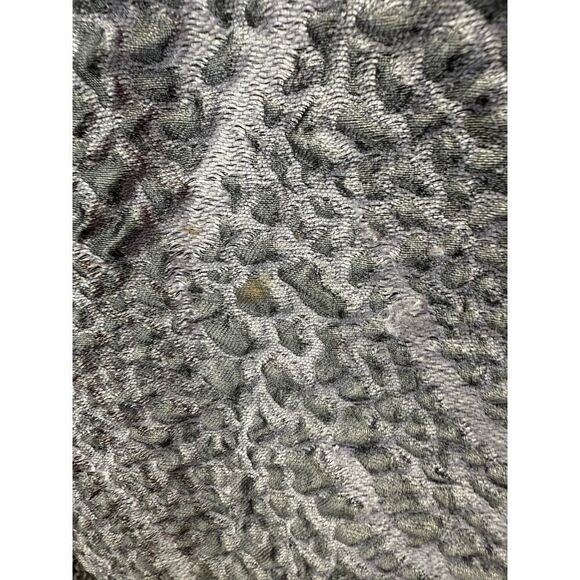 Carolina Herrera Textured Metallic Brocade Mini Dress Gray Green Floral Sz 6 - Picture 8 of 16